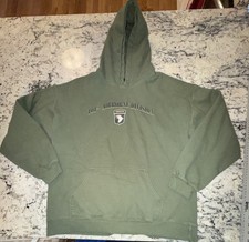 US Army 101st Airborne Subdued Pullover Hoodie Large Green
