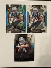 2025 Select Tetairoa McMillan Black Green Shock Prizm #44 + #44 Base + #144