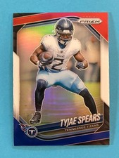 Tyjae Spears 2025 Panini Prizm (SP) Red, White & Blue Prizm #270 TN Titans