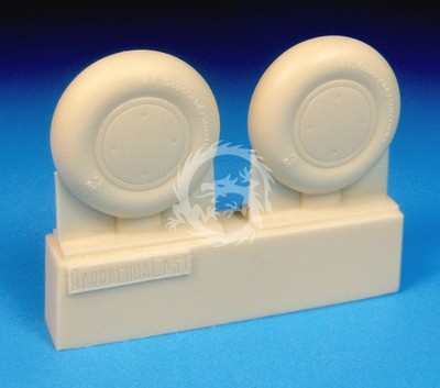 Zestaw P-40B/C Main Wheels with Smooth Tire BarracudaCast BR48330 skala 1/48
