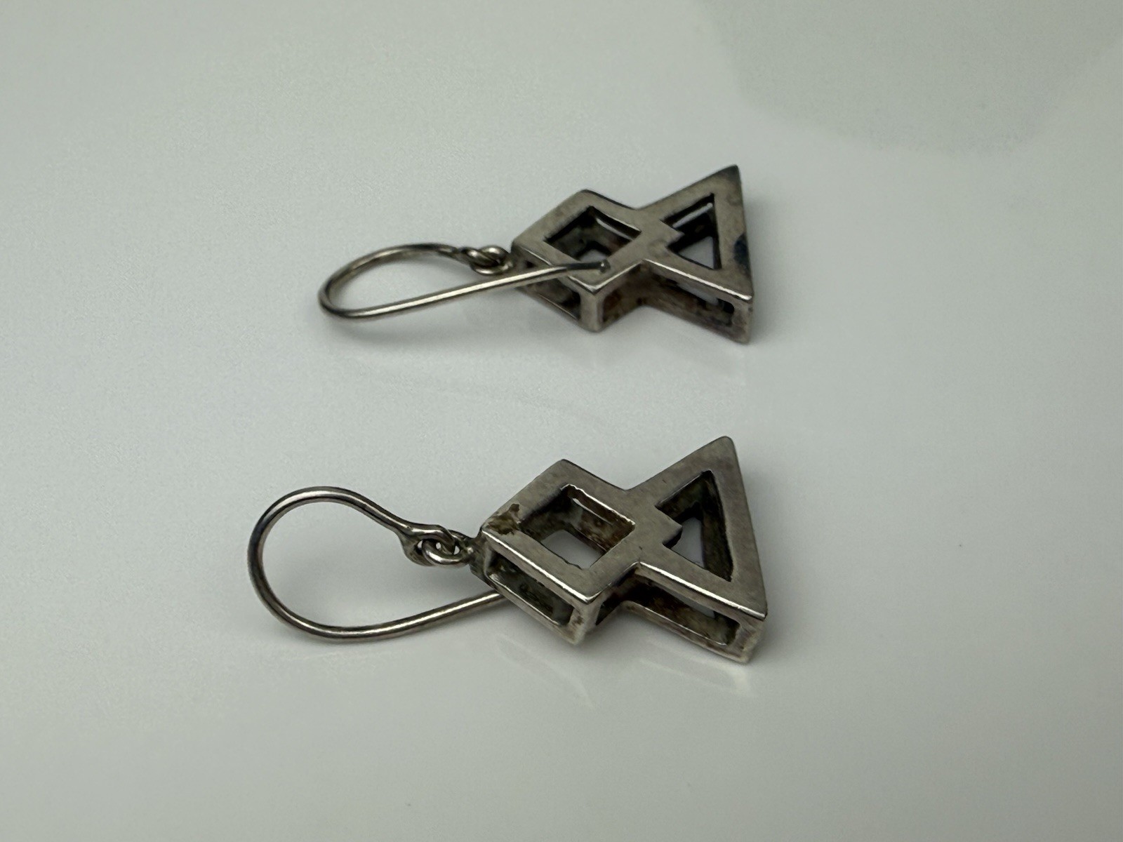 Silpada Sterling Silver Triangular Geometric Earr… - image 3