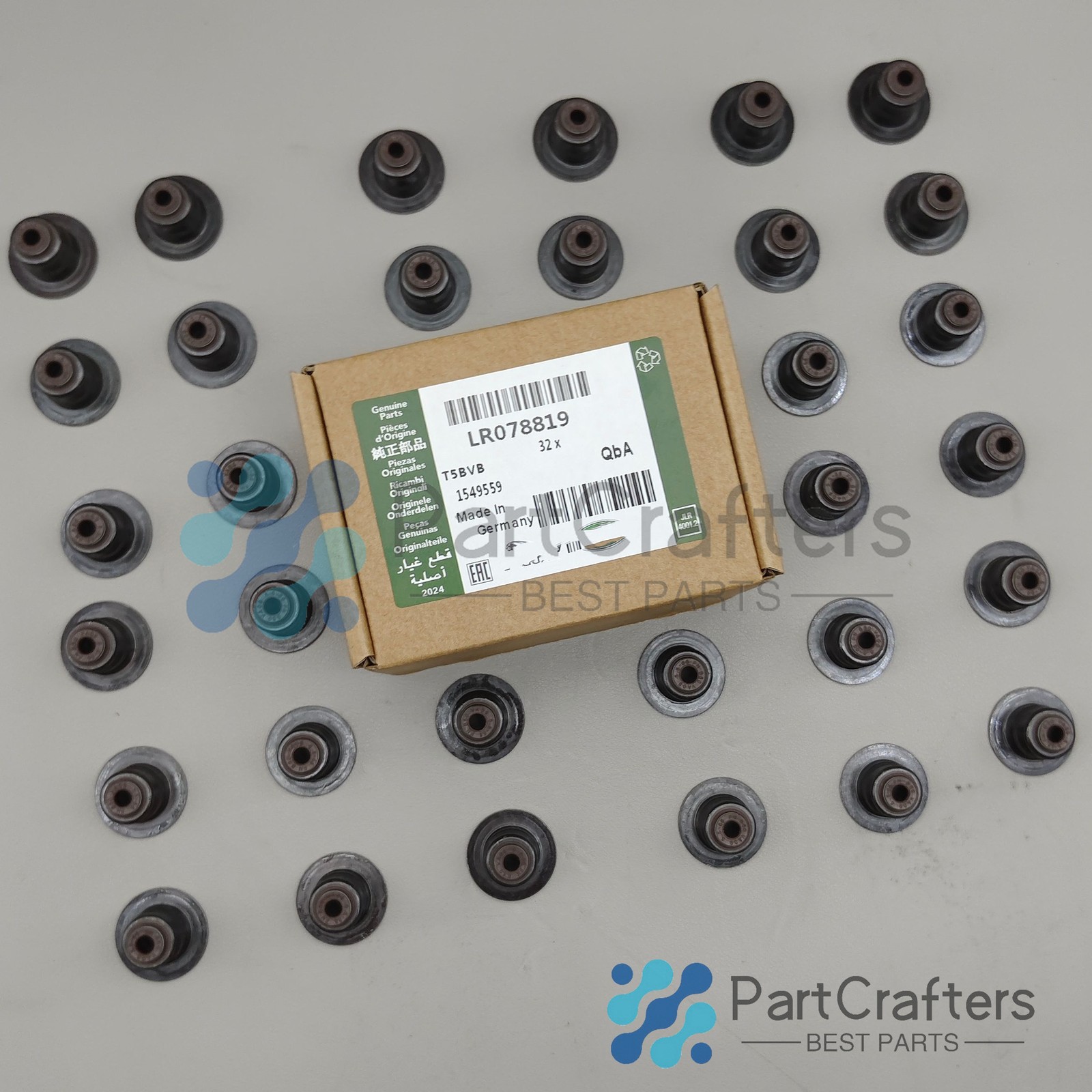 32PCS Valve Stem Seal Fits Jaguar Land Rover Range 3.0 5.0 V6 V8 Aj133 LR078819