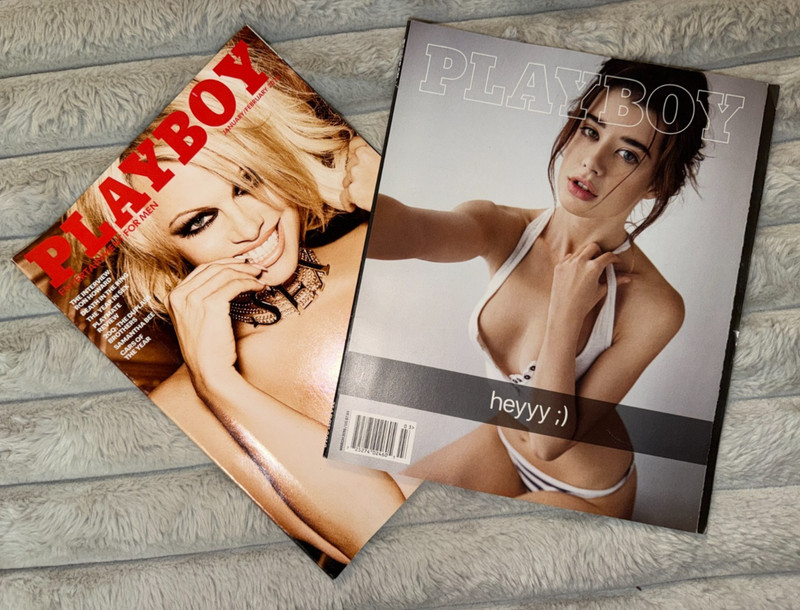 Lot of 2 issues of Playboy Magazine Jan/Feb- Mar 2016
