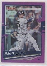 2020 Panini Donruss Photo Variation Holo Purple Gleyber Torres (Batting) #91 n1u