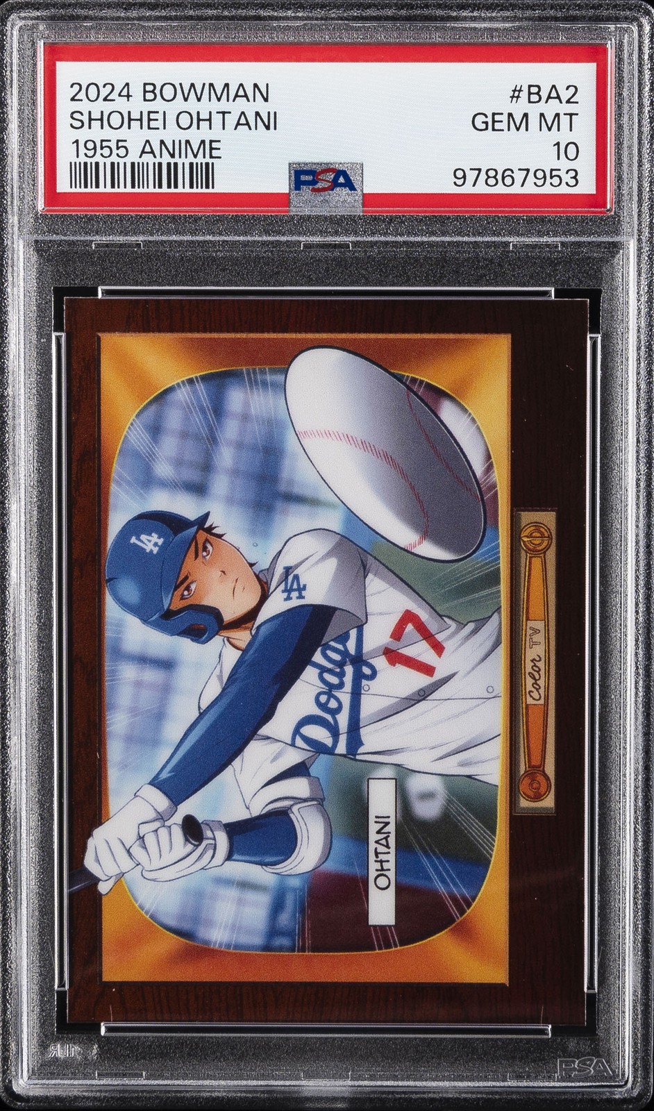 2024 BOWMAN 1955 BOWMAN ANIME #BA2 SHOHEI OHTANI PSA 10