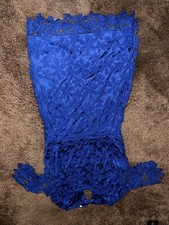 Elegant Blue Lace Dress