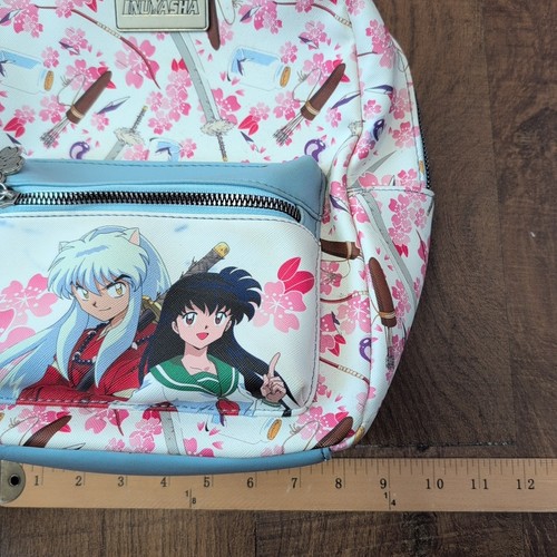 Inuyasha Kirschblüte Mini Rucksack Figuren Symbole Blumen Tasche von Bioworld - Bild 7 von 11