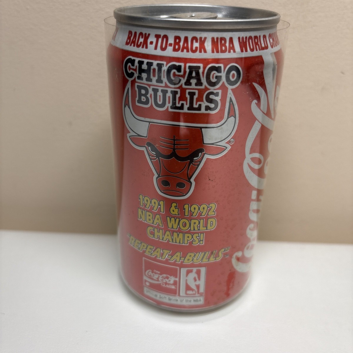 1992 Chicago Bulls NBA World Champs Coca Cola soda can Rare | eBay