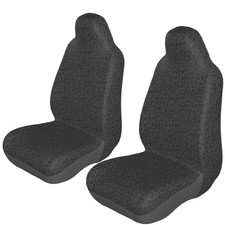 Yobvec Cheetah Print Black Car Seat Covers Front Universal Set of 2, 