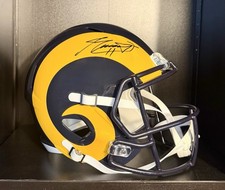 Jim Everett - Autographed Rams Authentic Replica Full Size Helmet w/ Case - COA