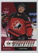 2024 Team Canada Juniors Prospectus Momentous Electric Red Easton Cowan 00r4