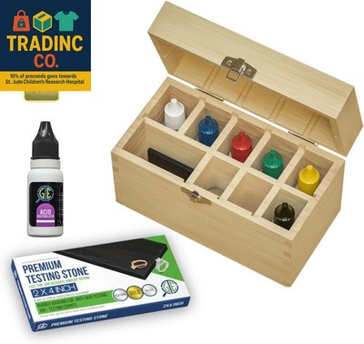 Gold Silver Platinum Jewelry Testing Kit 6 JSP Solutions 10K 14K 18K 22K 24K Sil