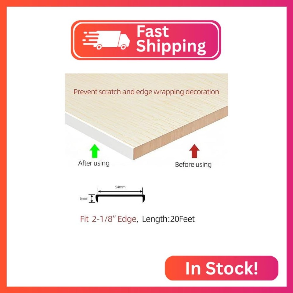 Aroilder U-Shape Plywood Edge Banding - 2-1/8
