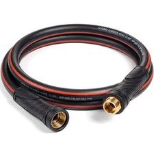 Short Garden Hose 3ft x 5/8",Leader Hose for Hose 3ft-Male to female black red
