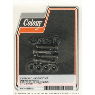 Harley Davidson Floorboard Hinge Mount KT Slotted Black Packageted By Colony USA