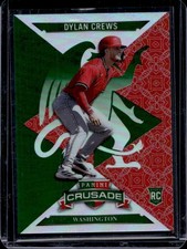 2025 Panini Crusade Dylan Crews Blue RC Green Rookie #/249 Nationals