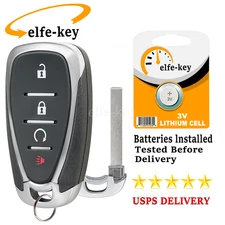 4 Buttons Remote Control Car Key Fob for Chevrolet Bolt Trax Volt Equinox Sonic