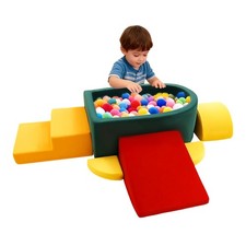 Foam Climbing Blocks for Toddler, Indoor Soft Climbing Toys with Ball Pit for...