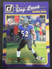 RAY LEWIS 2016 Donruss #28 Gold Press Proof NFL HOF Baltimore Ravens #09/50