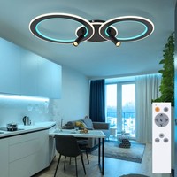 Deckenlampe Deckenleuchte Wohnzimmerlampe Led Dimmbar Rgb Fernbedienung L 89,5Cm