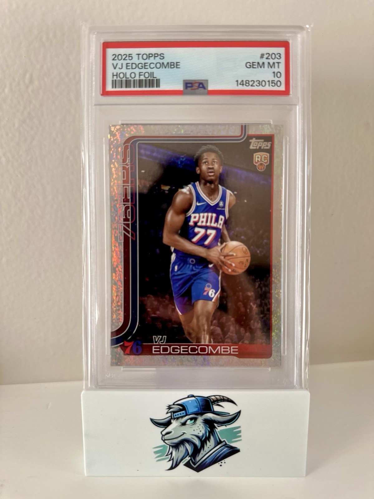 VJ Edgecombe 2025 Topps #203 Holo Foil Price Guide - Sports Card 