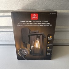Globe Electric 14 Matte Black Outdoor Wall Li...