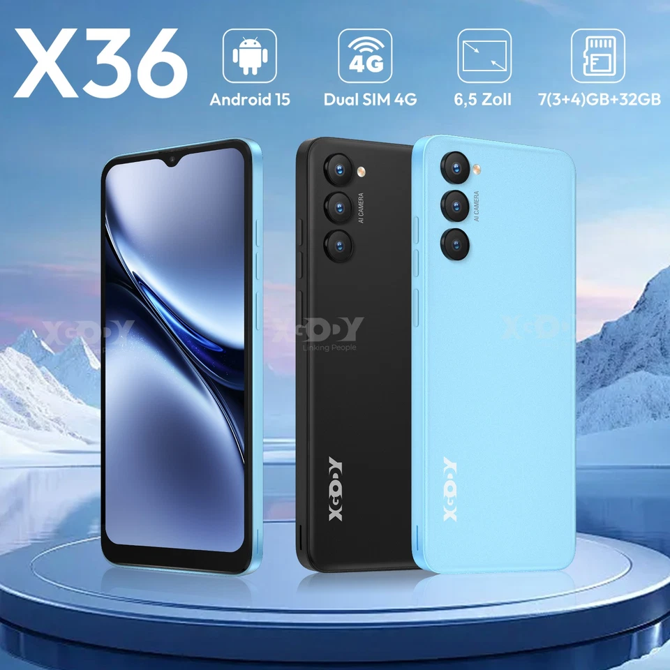 2025 Neu Smartphone Android 15 Handy 32GB Ohne Vertrage 2*SIM 8Core 4G 6.5"/5,5" - Bild 4 von 4