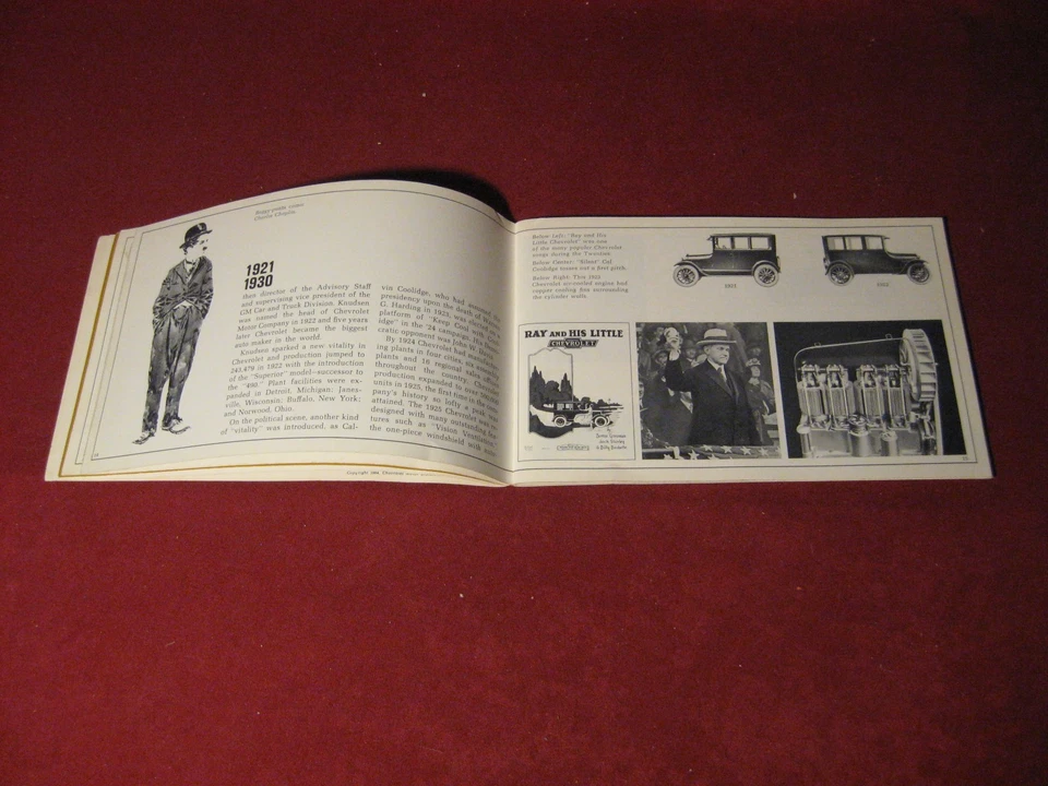 Folleto de ventas Chevy Story 1911-1965 catálogo antiguo original Foto 4 de 4