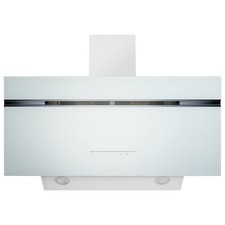 electriQ 90cm Super Silent Angled Cooker Hood - White eiQAN90WHHE