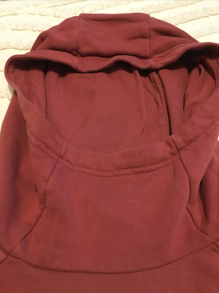 Sudadera con capucha Nike para mujer M granate ropa deportiva esencial cuello embudo Foto 3 de 4