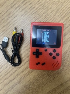 400-In-1 Retro Handheld  Video Game Console W/plug Ins - Tested!!! Works!!!