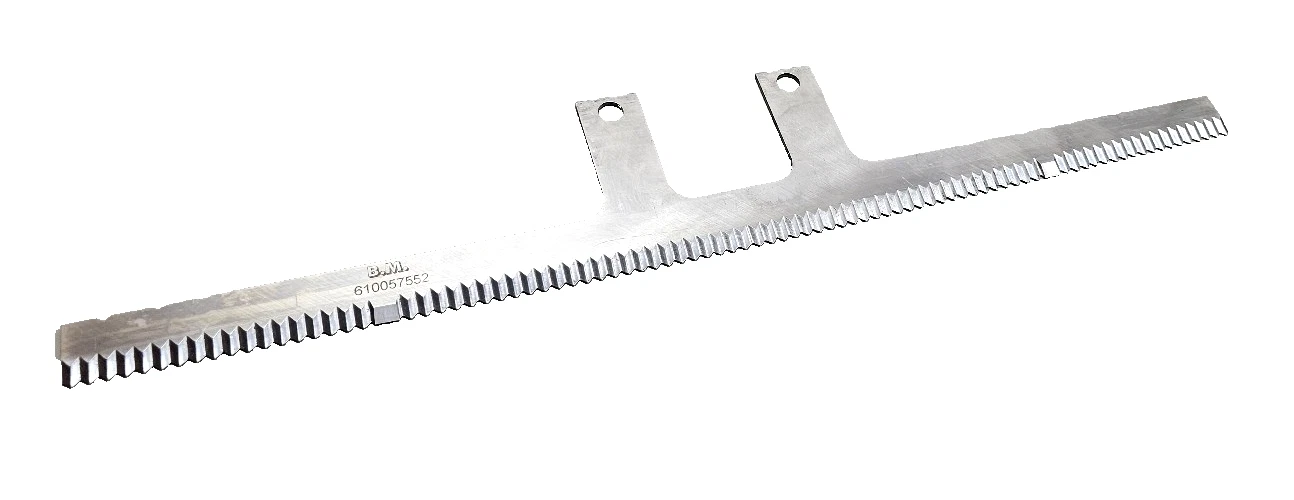 3PCS B.M. Industrial Machine Knives, Serrated, 455mmx80mm HRC 54-46, 1.4034