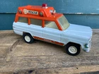 Tonka USA Pressed Steel Rescue Ambulance Jeep Wagoneer Vintage 1960s Original