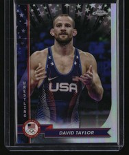 2024 Topps Chrome U.S. Olympics & Paralympic Hopefuls David Taylor Refractors