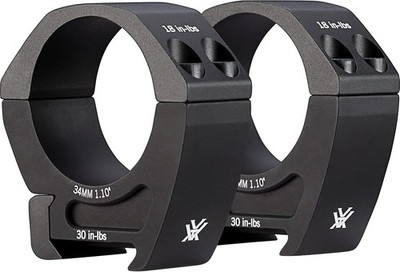 Vortex Optics Pro Riflescope 34mm Rings Medium Height - 1.10'' - PR34-M