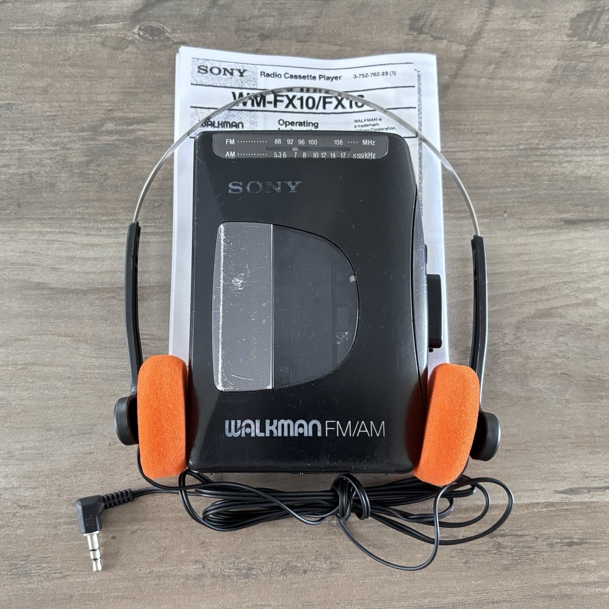 Sony Walkman WM-FX10 AM/FM Cassette Player - New Belt - Serviced