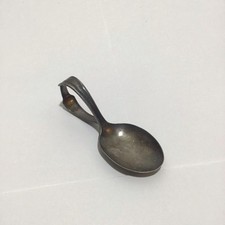 Vintage Wm A Rogers Oneida Ltd. Bent Curved Silver plated Baby Toddler Spoon