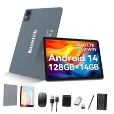 Tablet 10 inch Android 14 Tablets 2025 Latest Octa-Core Tableta, Dual 4G Gray