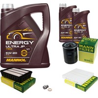 Mann Inspektionspaket 7L Mannol Energy Ultra JP 5W-20 FüR Mitsubishi ASX 2.0I