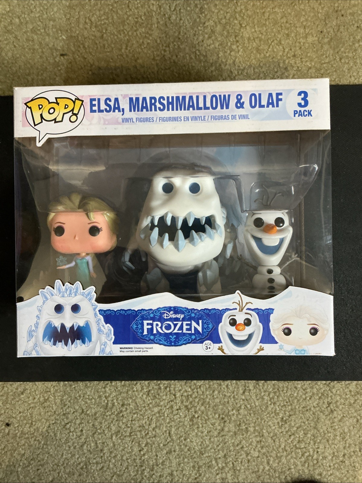 Funko POP! Deluxe Frozen Elsa, Mashmallow & Olaf 3 Pack