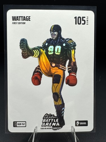 TJ Watt Wattage 2026 Blizzard BattleFoil Bo Jackson Battle Arena #BLBF-747