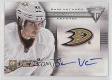 2013-14 Panini Titanium Reserve Signatures Sami Vatanen #TR-SV Auto x5x