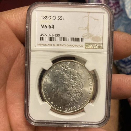 1899-O S$1 Morgan Silver Dollar MS 64 NGC