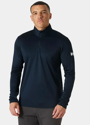 Helly Hansen Men's HH Tech Half-Zip 2.0- Lightweight Performance Top- Navy-Large