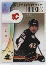 2024 Upper Deck SP Game Used Authentic Rookies Gold /149 Adam Klapka #204 0nr3