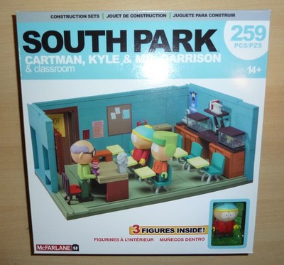 McFarlane SOUTH PARK, CARTMAN, KYLE & MR.GARRISON Klassenraum-Set 259 Teile NEU 