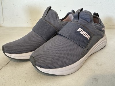 PUMA Women s Softride Sophia Slip-on Running Shoes Size 8.5 Grey Pink White