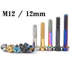 Titanium M12 Hex Flange Head Bolts 30,35,40,45,50,55,60,65~90mm Grade 5 6Al-4V