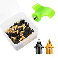 1/4 Inch Track Spikes 100 Pieces Steel Track Shoe Spikes Replacements and Spi...