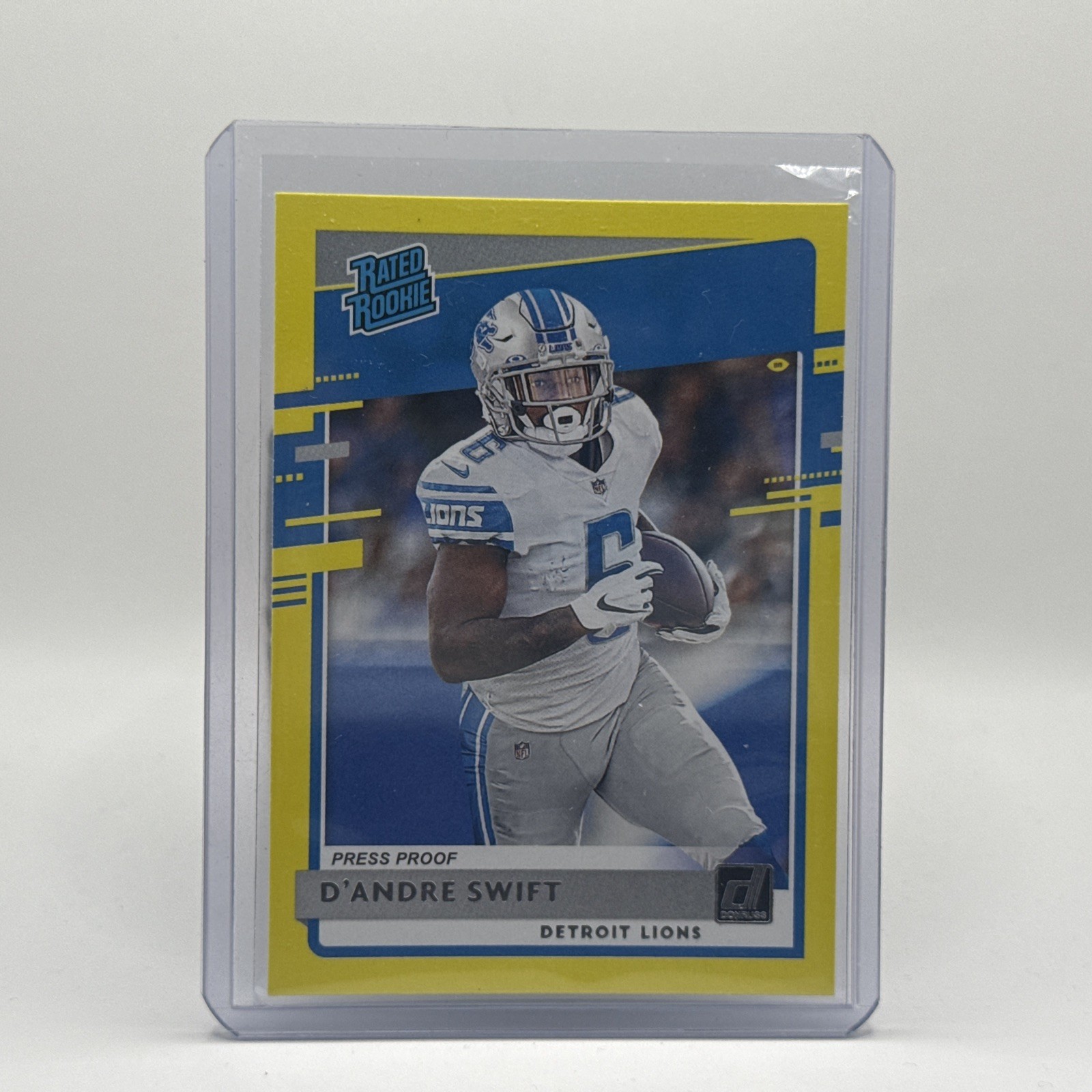 2020 Panini Donruss - Rated Rookie D'Andre Swift #309 Press Proof Yellow (RC)
